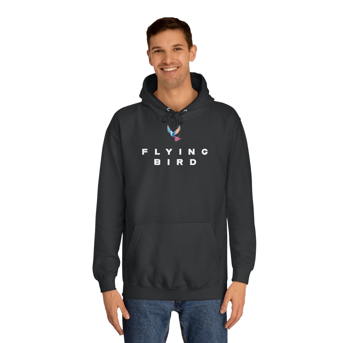 Men's Flying Bird Black hoodie