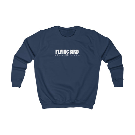 Kids Flying Bird Navy Blue Sweatshirt