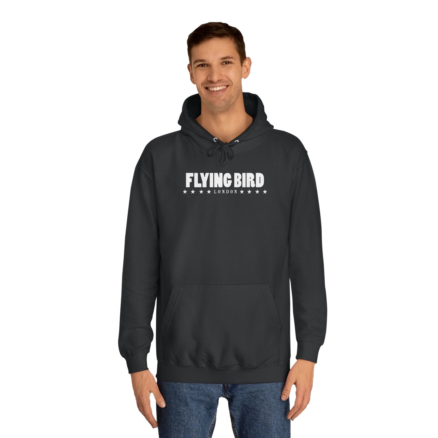 Men's Flying Bird Black Hoodie