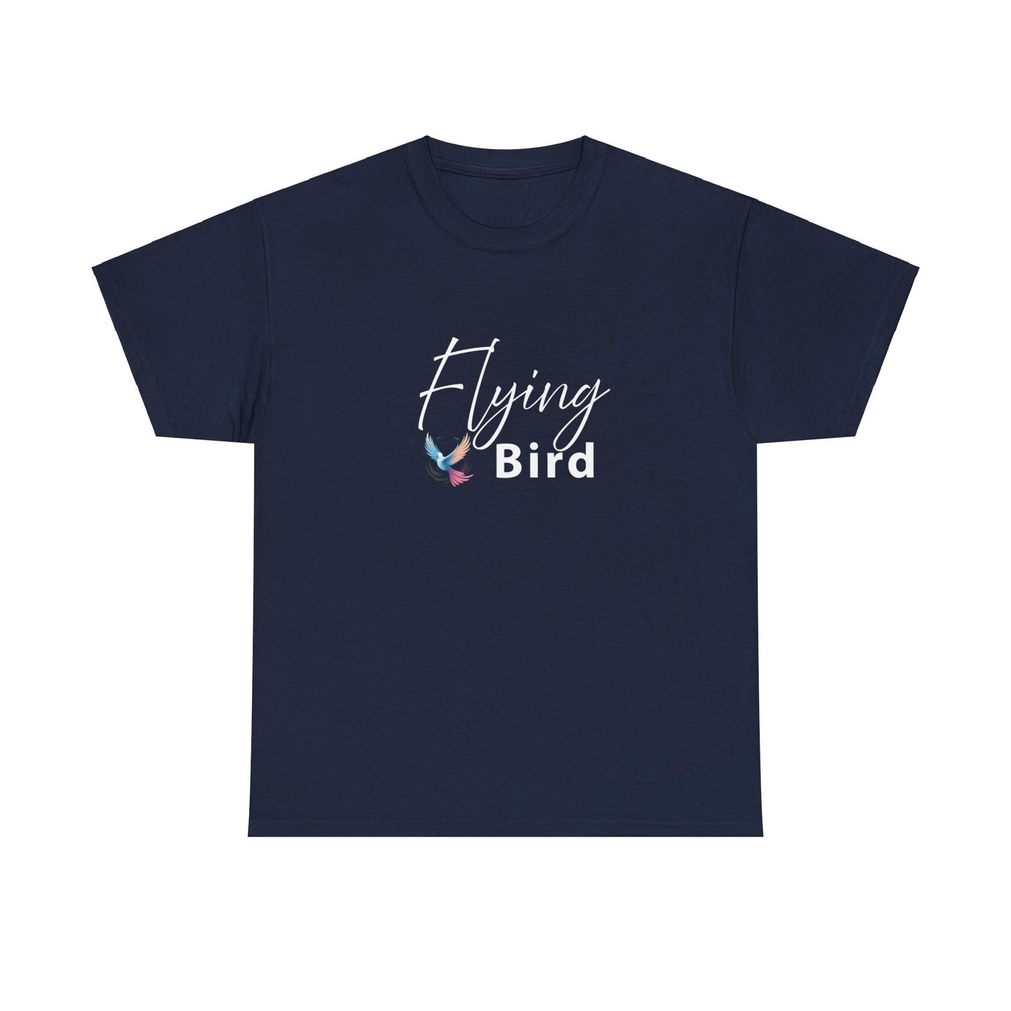 Men's Flying bird Navy Blue Cotton Tee