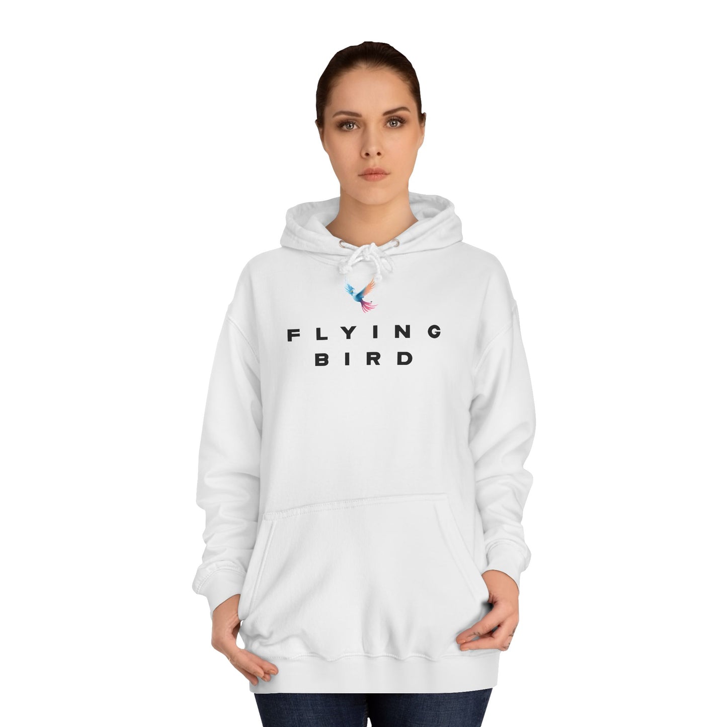 Women's Flying Bird White hoodie