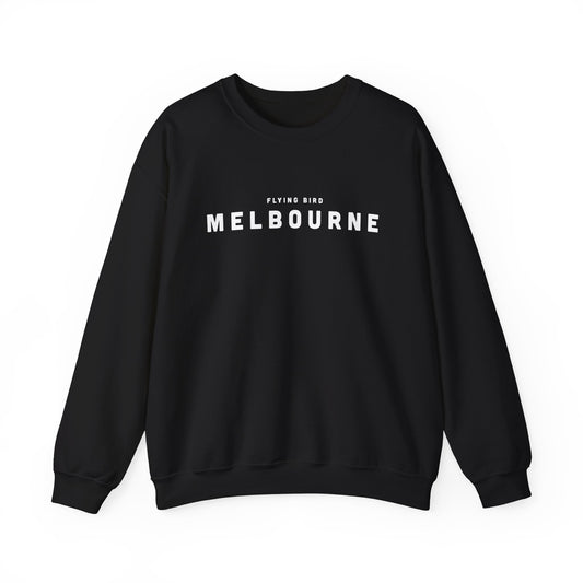 Women's Melbourne Black Crewneck Sweatshirt