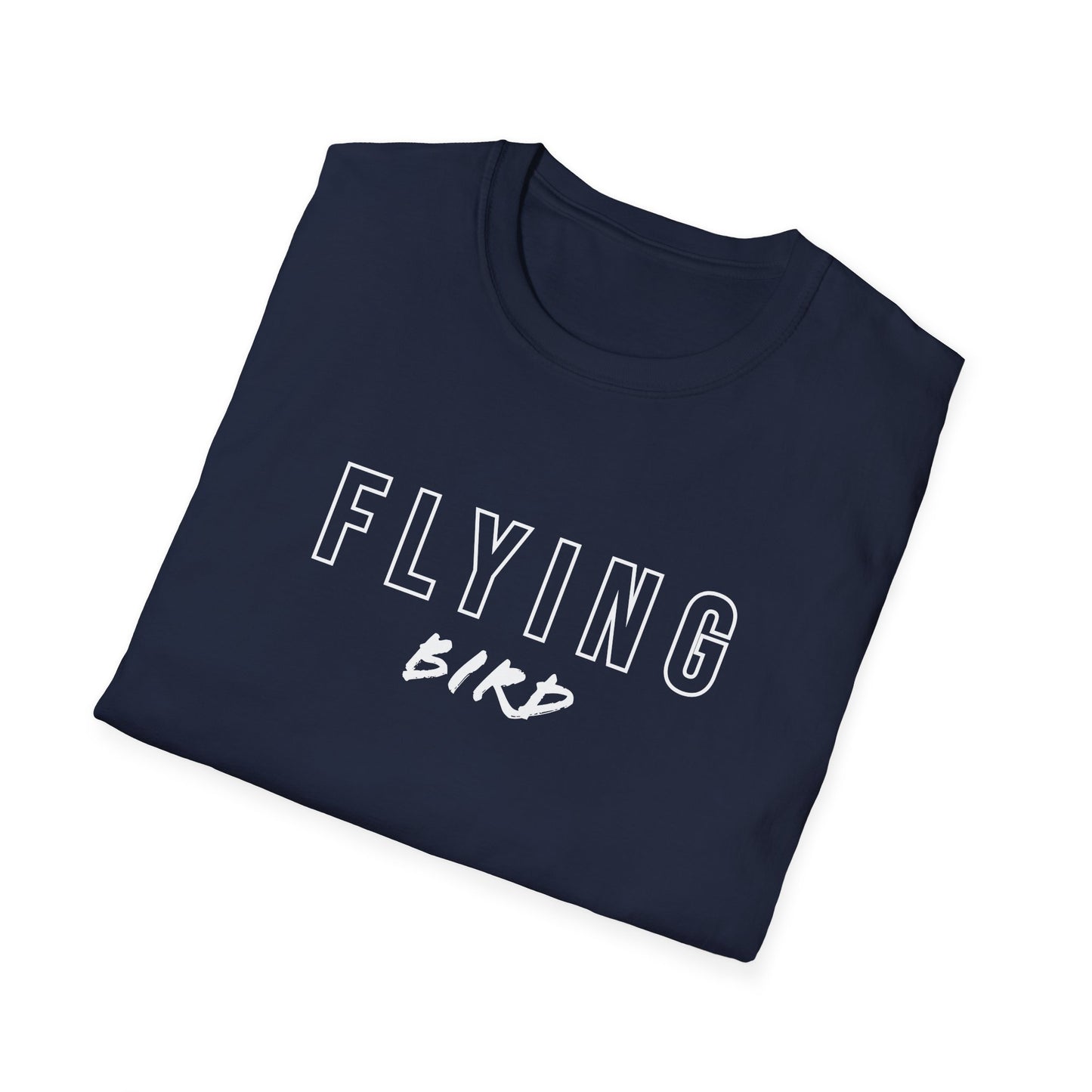 Men's Flying Bird Navy Blue Softstyle T-Shirt