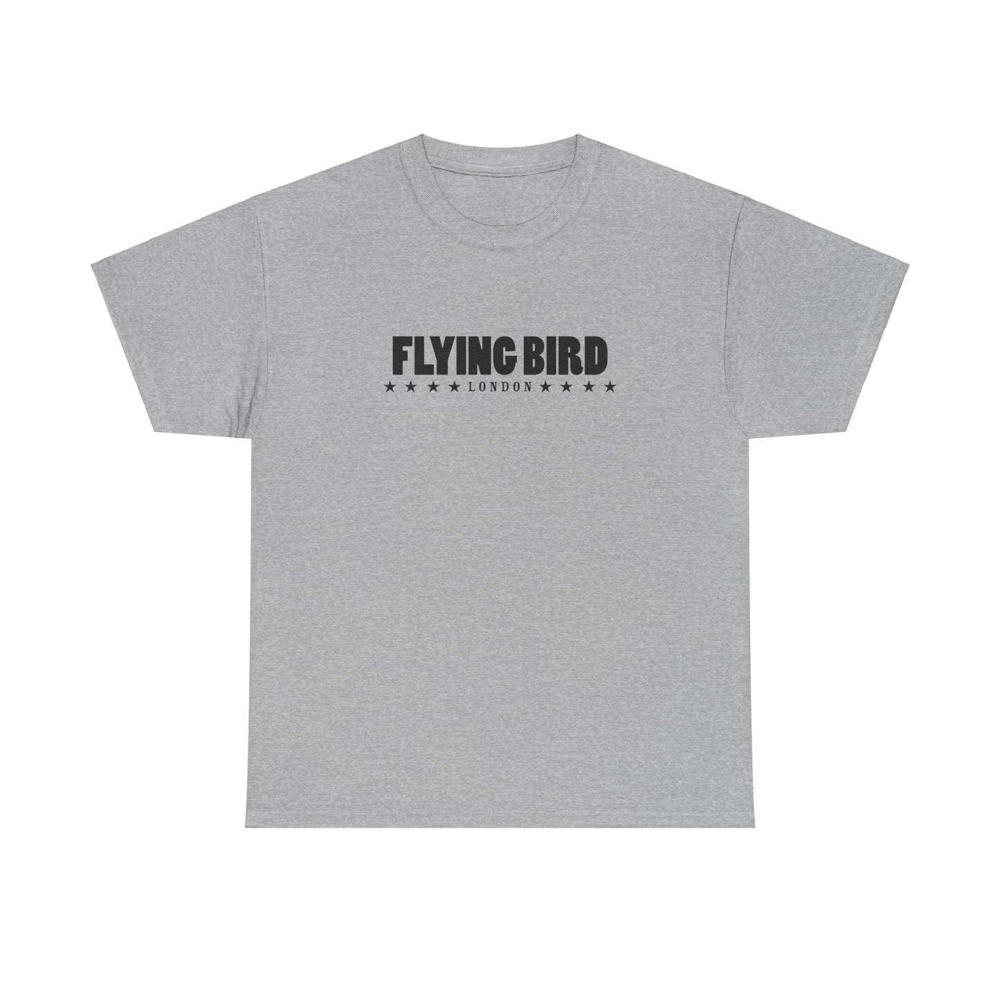 Men's Flying bird Grey Cotton Tee