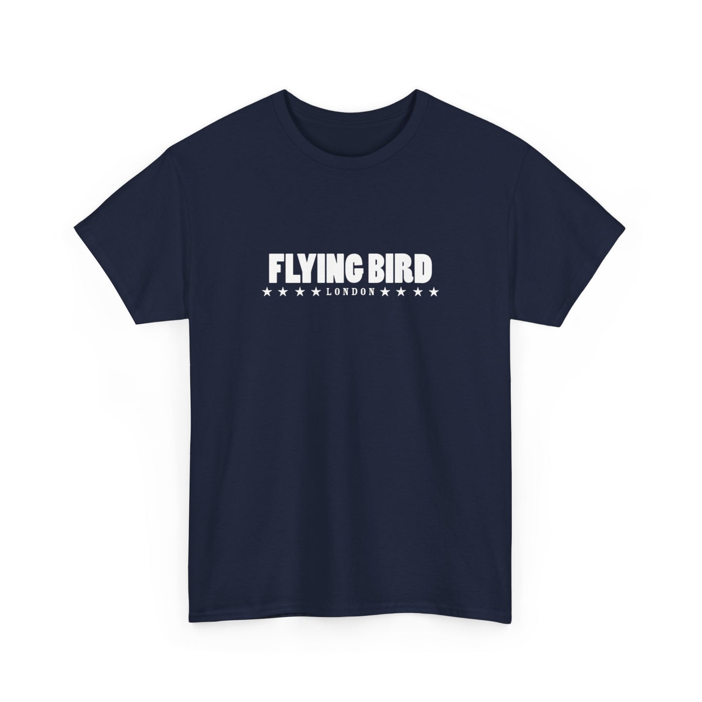 Men's Flying bird Navy Blue Cotton Tee