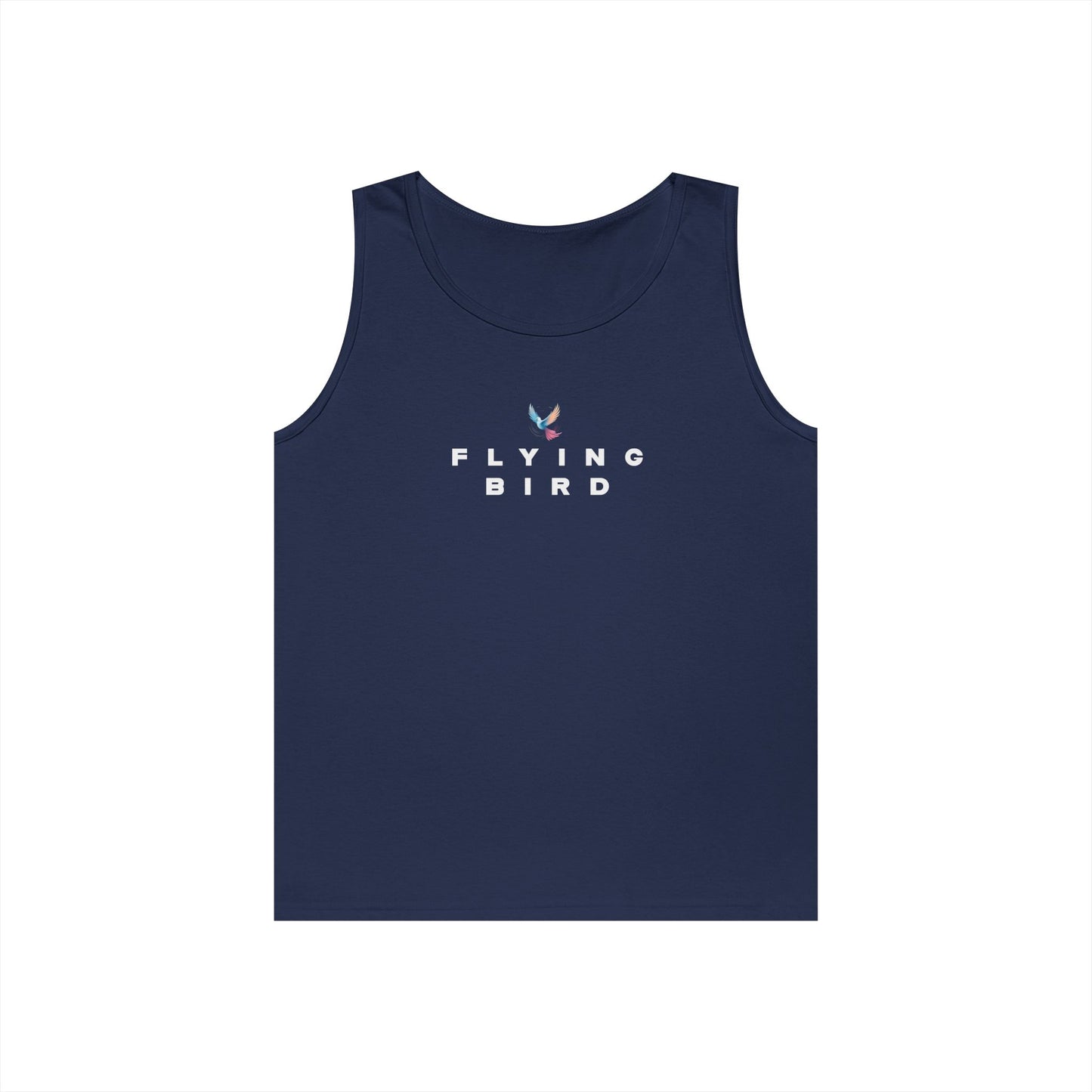 Men's Flying Bird Navy Blue Heavy Cotton Tank Top