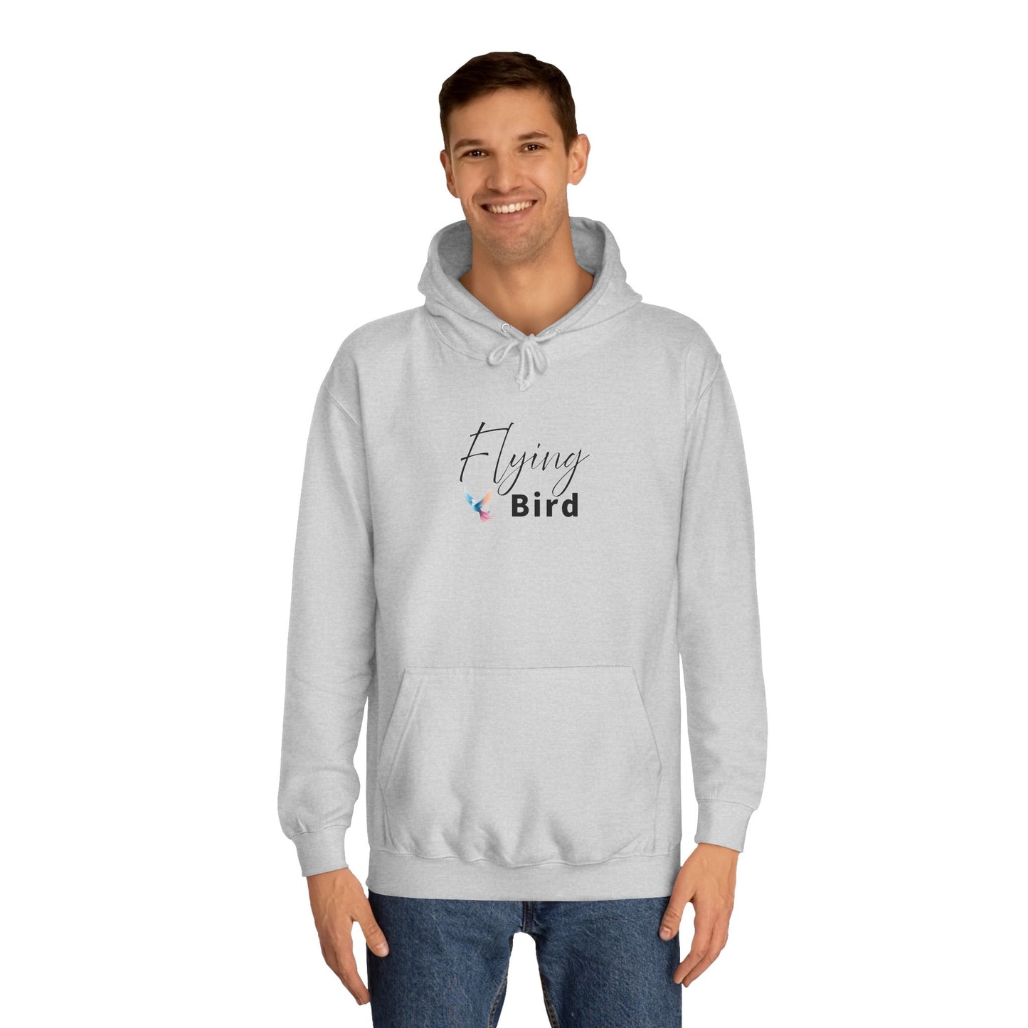 Men's Flying Bird Grey Hoodie