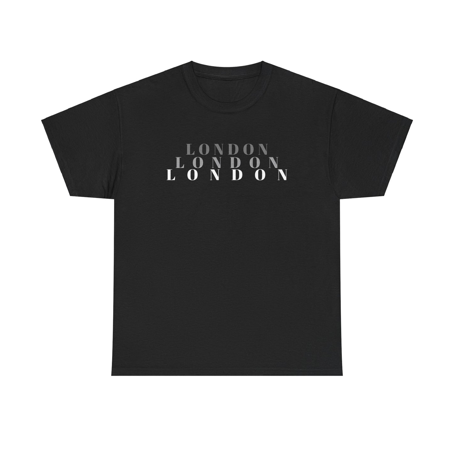 Men's London Black Cotton Tee