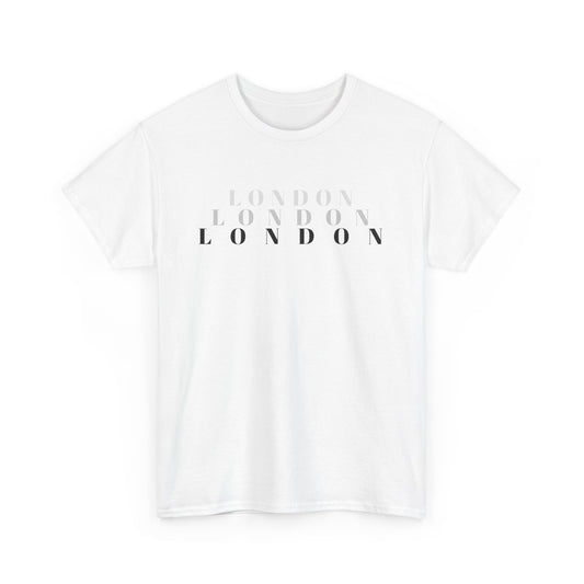 Men's London White Cotton Tee