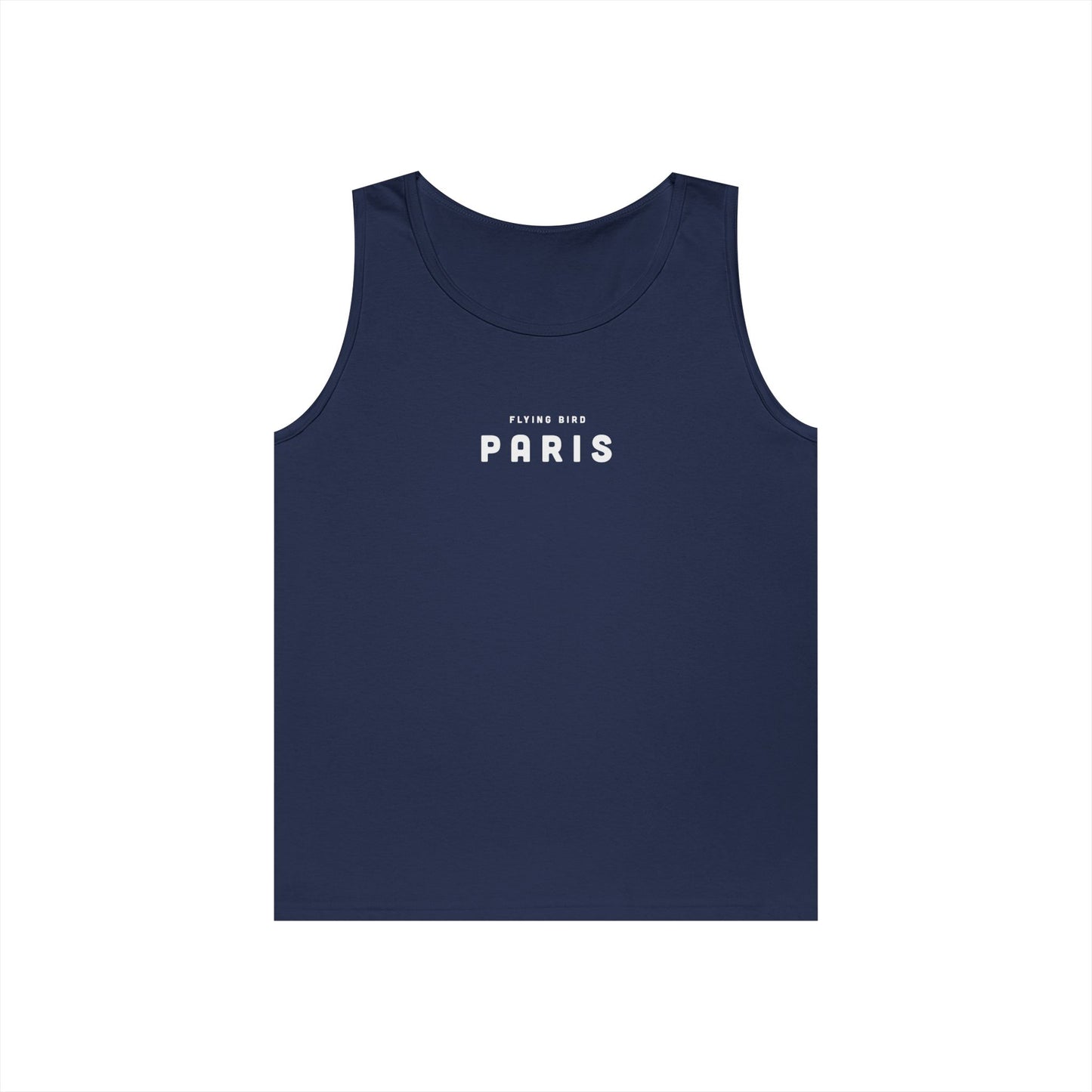 Men's Paris Navy Blue Heavy Cotton Tank Top