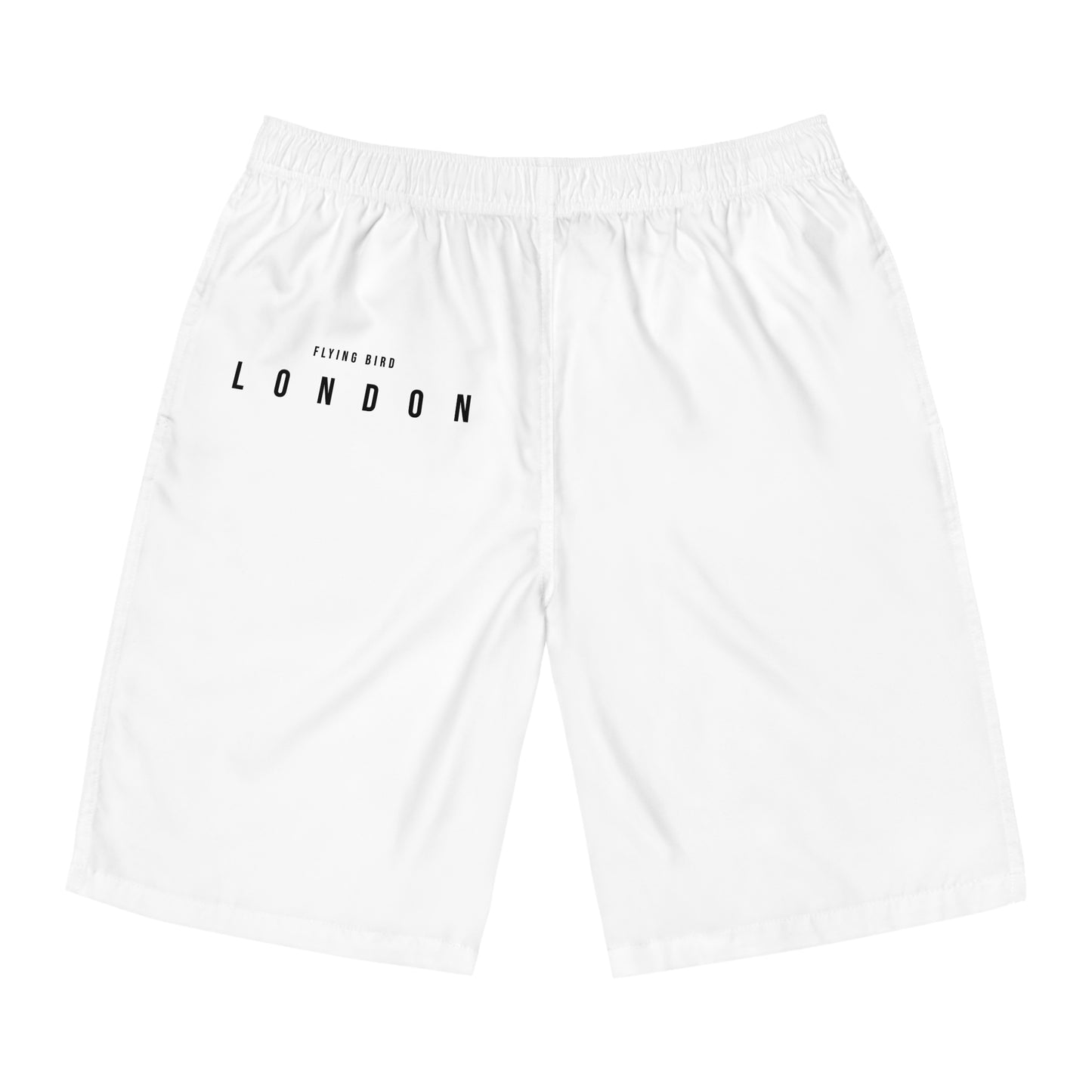 Men's Flying Bird White Board Shorts (AOP)