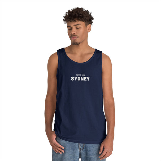 Men's Sydney Navy Blue Heavy Cotton Tank Top