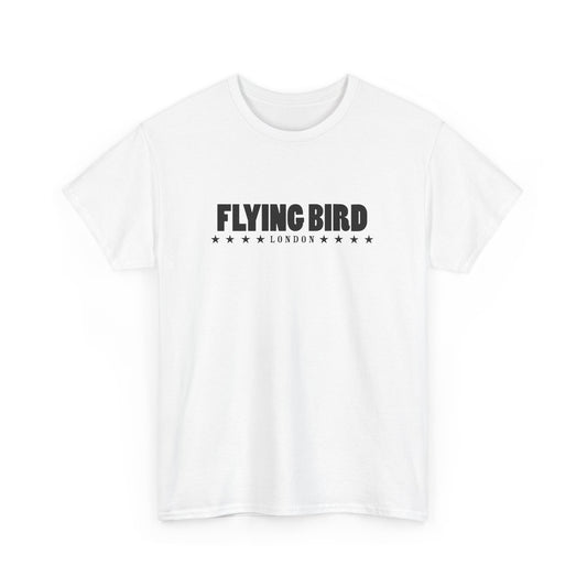 Men's Flying bird White Cotton Tee