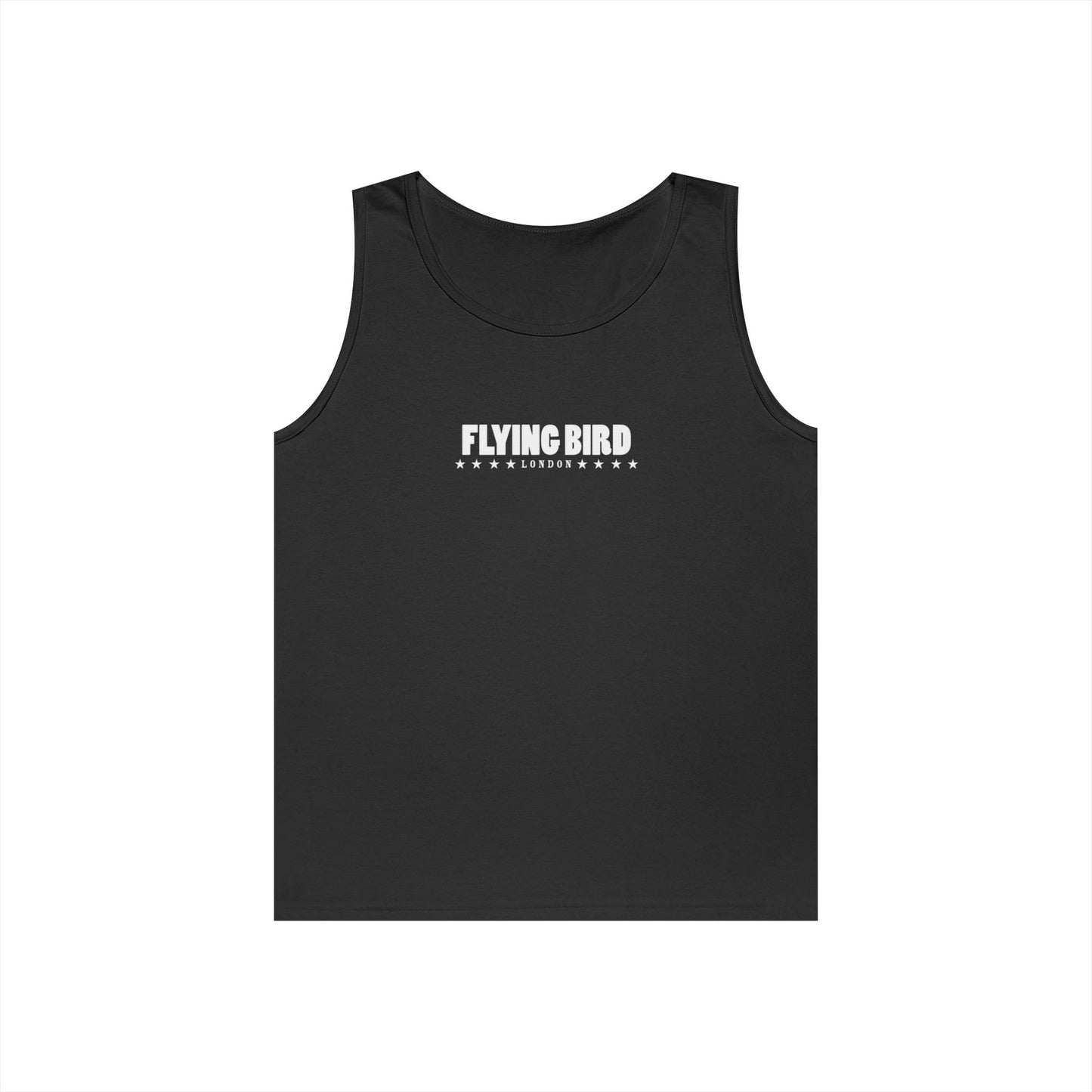 Men's Flying Bird Black Heavy Cotton Tank Top