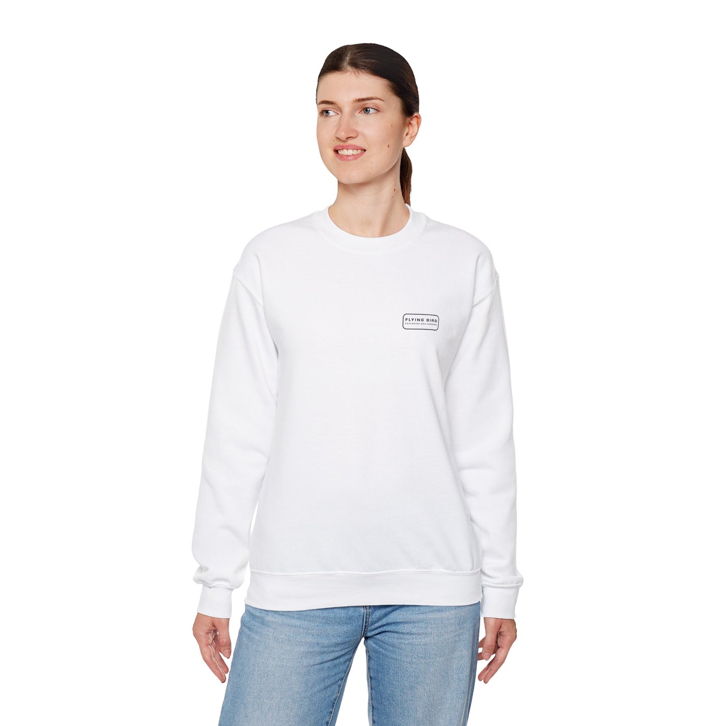 Women's Heavy Blend™ Crewneck White Sweatshirt