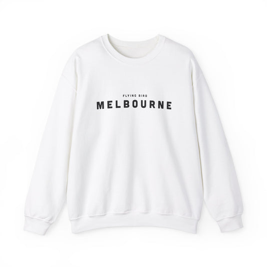 Women's Melbourne White Crewneck Sweatshirt