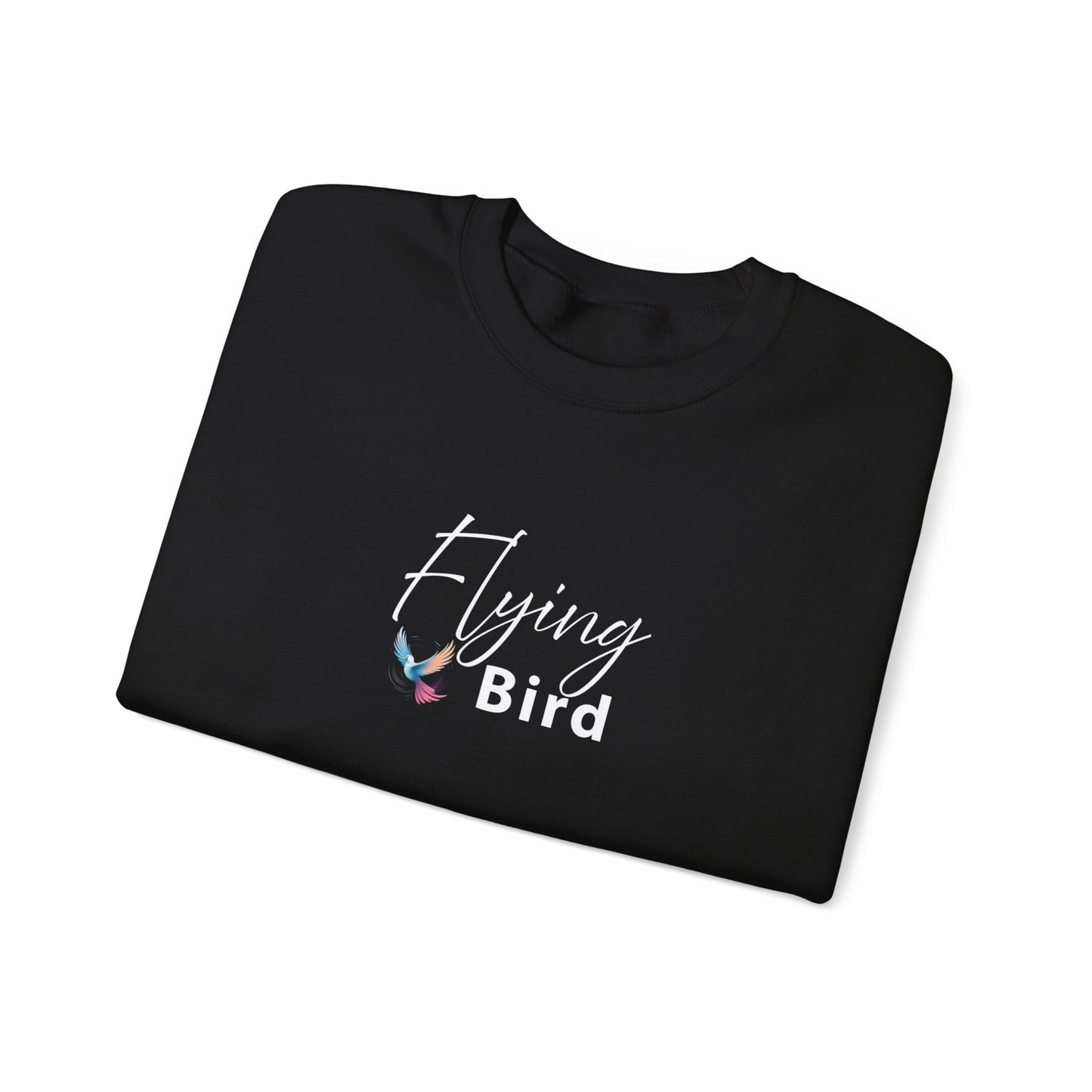 Women's Flying Bird Black Crewneck Sweatshirt