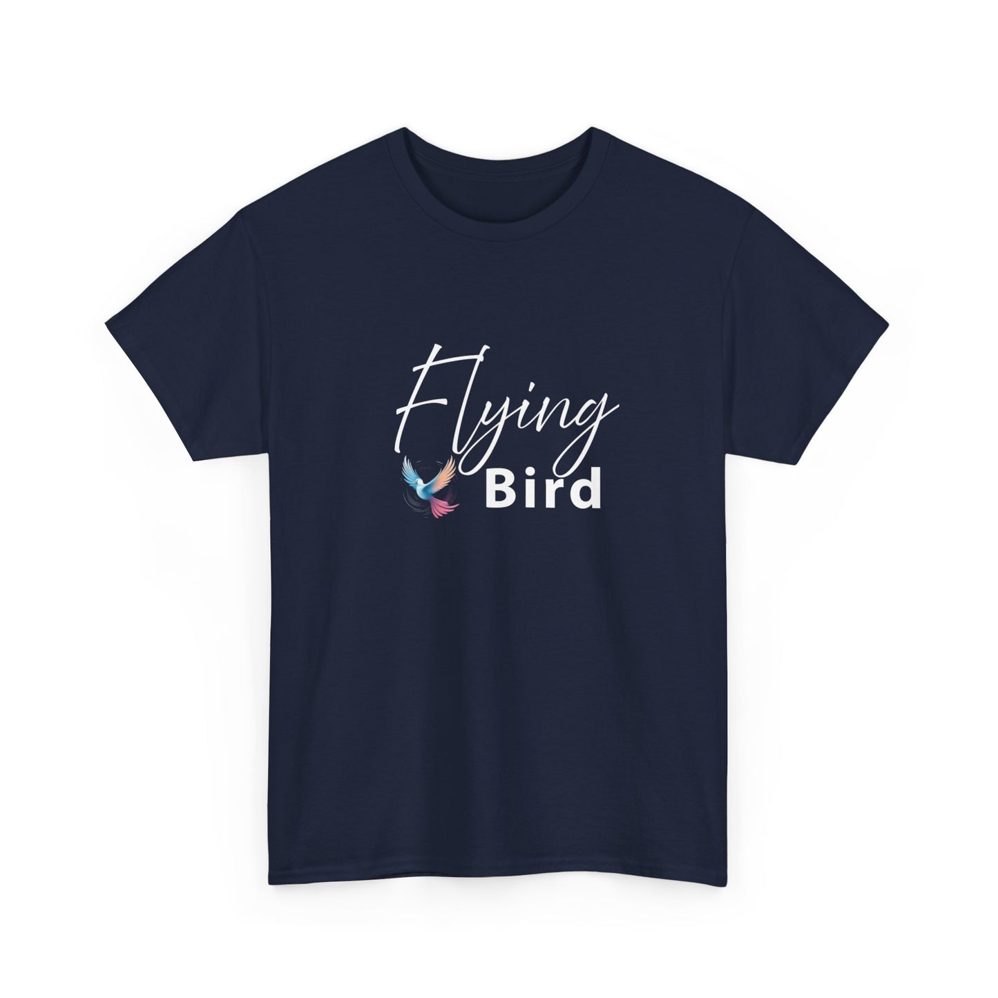 Men's Flying bird Navy Blue Cotton Tee