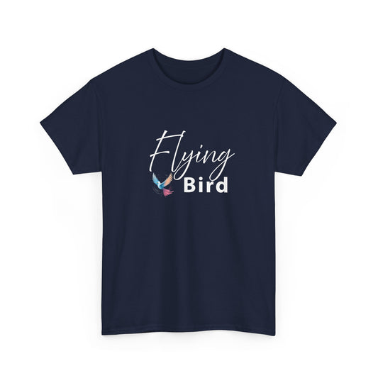 Men's Flying bird Navy Blue Cotton Tee