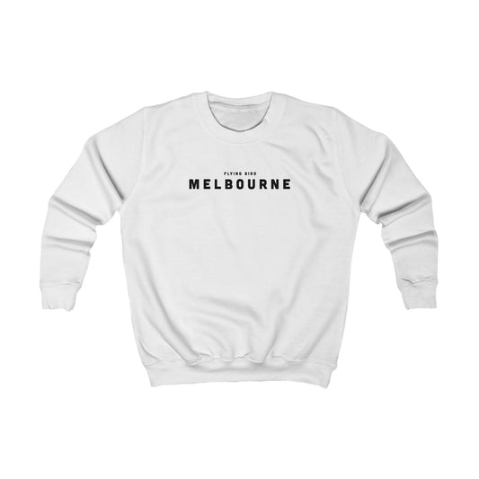 Kids Melbourne White Sweatshirt