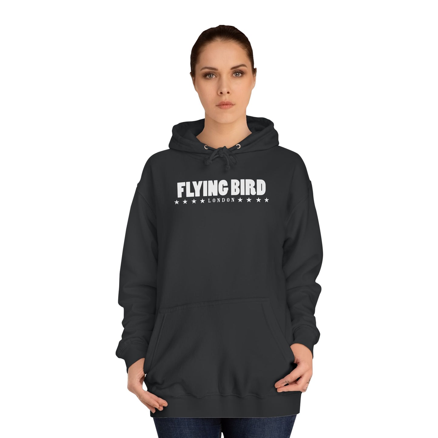 Women's Flying Bird Black Hoodie