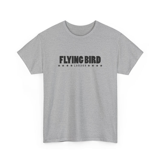 Men's Flying bird Grey Cotton Tee