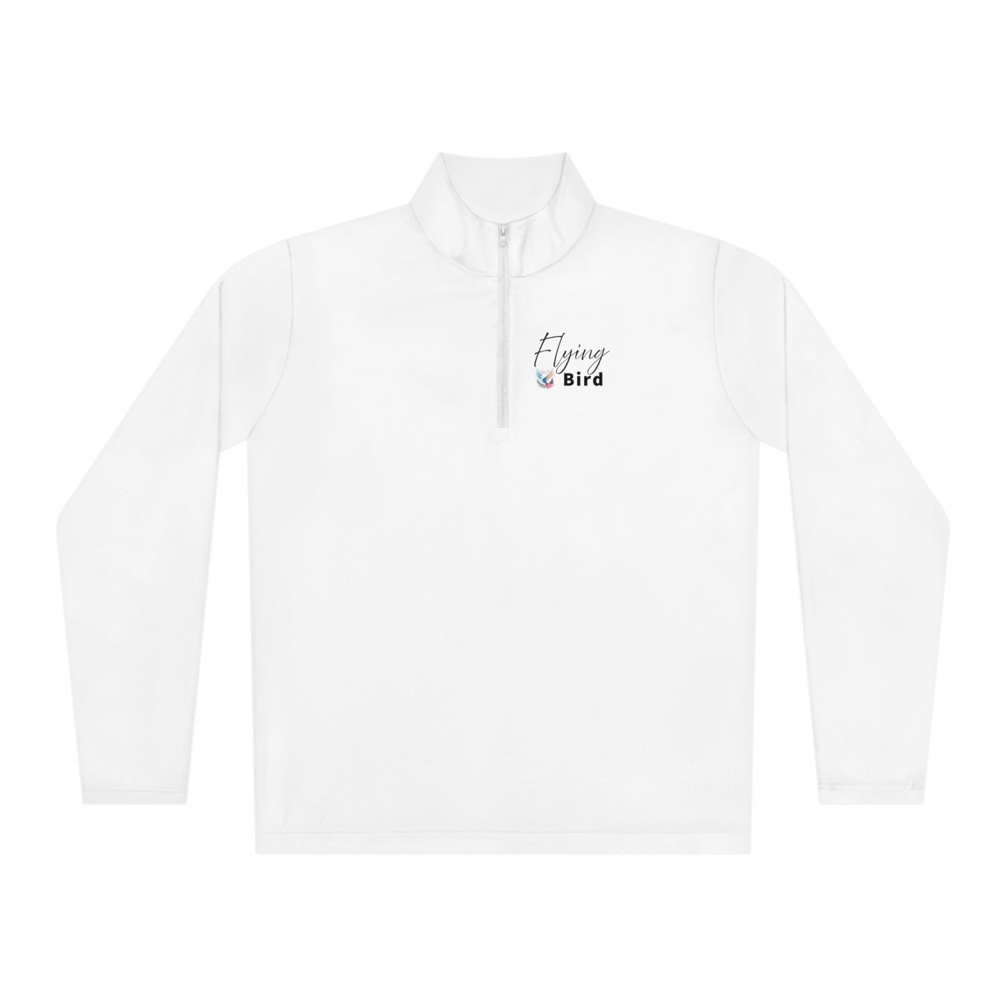 Men's Flying Bird White Quarter-Zip Pullover