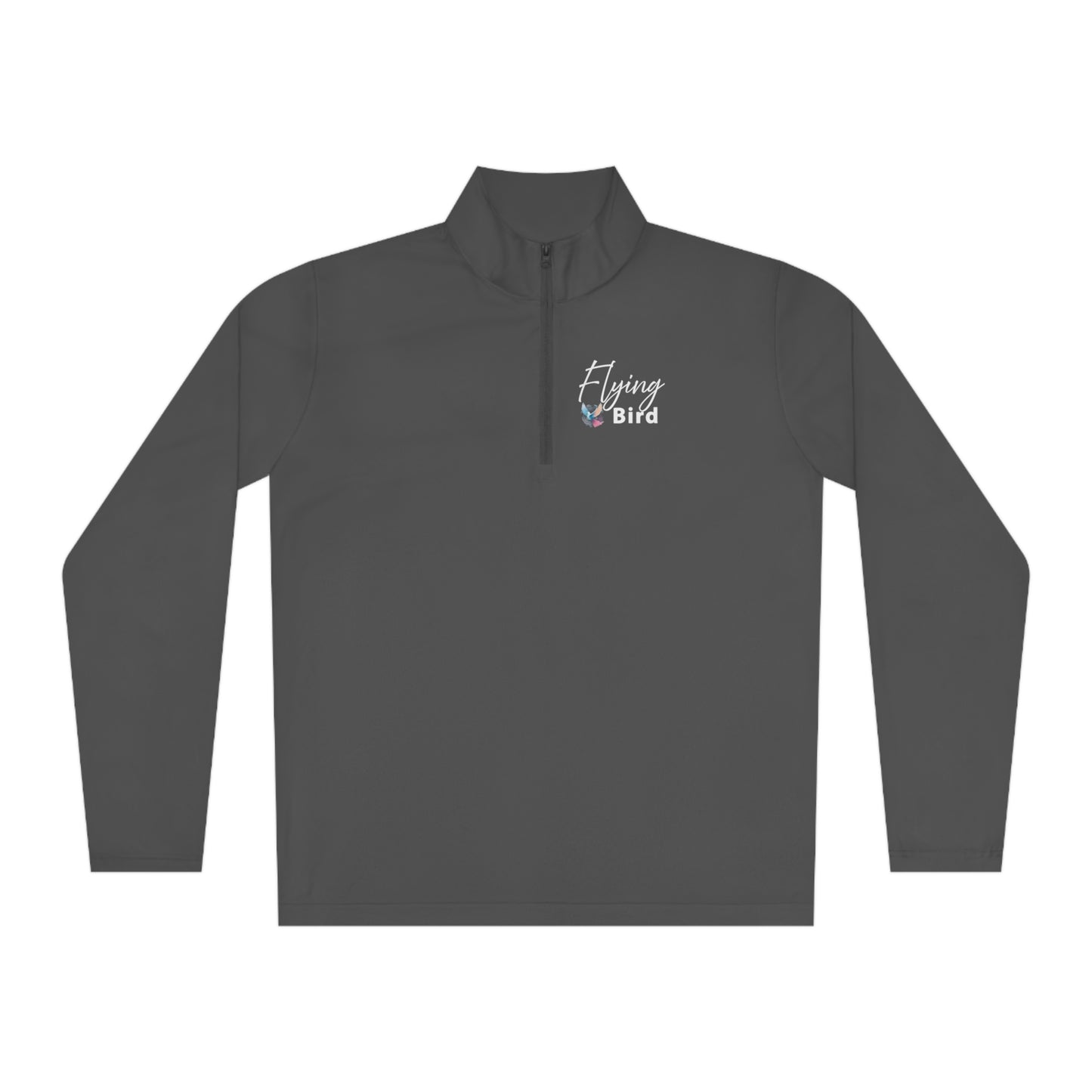 Men's Flying Bird Grey Quarter-Zip Pullover