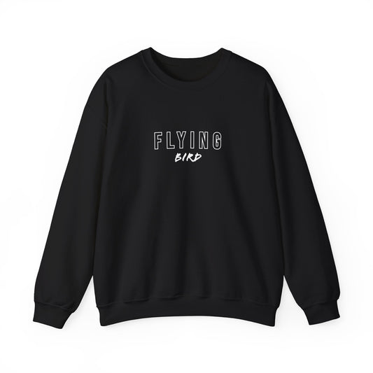 Women's Flying Bird Black Crewneck Sweatshirt