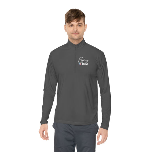 Men's Flying Bird Grey Quarter-Zip Pullover