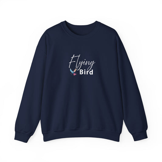 Women's Flying Bird Navy Blue Crewneck Sweatshirt