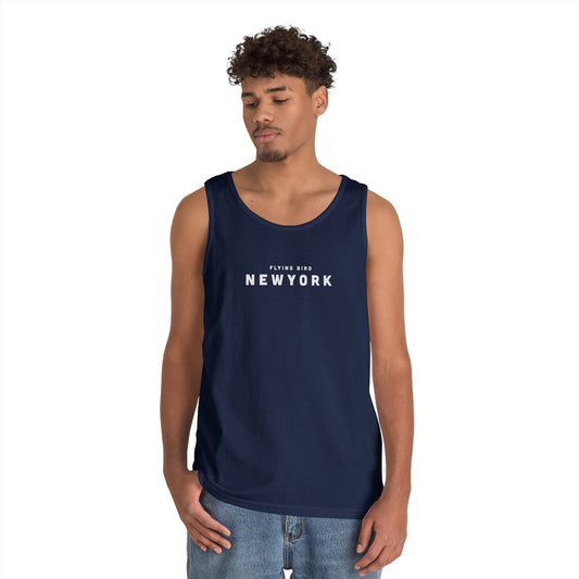 Men's NewYork Navy Blue Heavy Cotton Tank Top