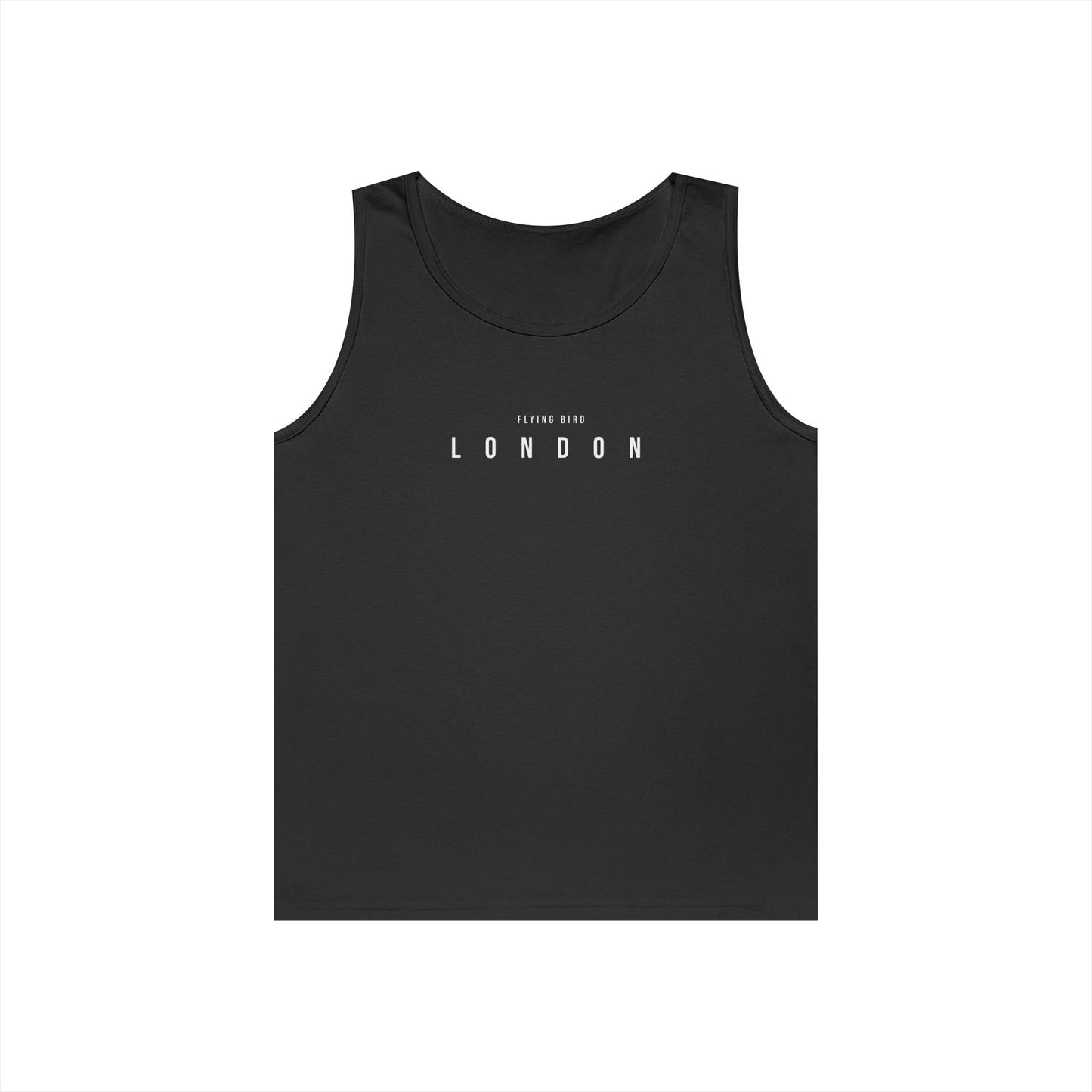 Men's London Black Heavy Cotton Tank Top