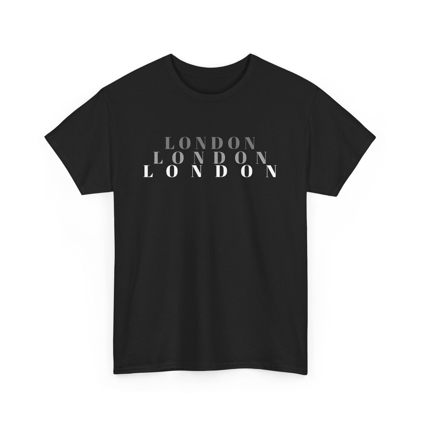 Men's London Black Cotton Tee