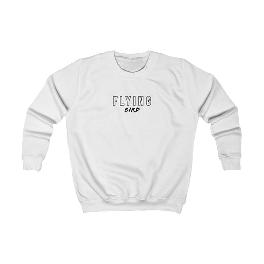 Kids Flying Bird White Sweatshirt