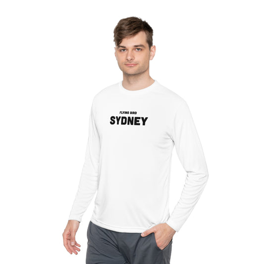 Men's Sydney White Lightweight Long Sleeve Tee