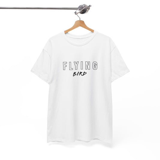 Men's Flying bird White Cotton Tee