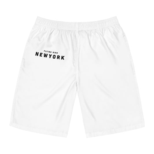 Men's NewYork White Board Shorts (AOP)